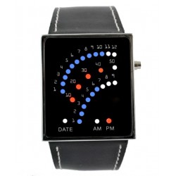 Dot Meter Multi Colour LED Watch